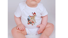 Load image into Gallery viewer, Baby Bambi Embroidered Bodysuit /Onesie/Bodysuits design/Clothing Kids/Customer kids/Customer Kids.