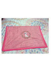 Load image into Gallery viewer, Mimmy Girl Cart Crib Quilt Set/Crib Bedding Set/Newborn Set/Girl Blanket/ Quilt embroidery/Embroideries Blankets/Blankest Embroideries