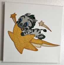 Load image into Gallery viewer, Zebra Baby Canvas Embroidery for Decorations for Baby Rooms, Children Art Embroidery