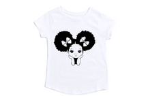 Load image into Gallery viewer, Beautiful Princess Afro Girl Inspired /Custom Name/Age Toddler Shirt /Birthday Shirt/T-shirts
