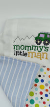 Load image into Gallery viewer, Baby Burp Cloths Set Boy Embroidered/Baby Accessories/ Burp Clothing Personalized
