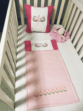 Load image into Gallery viewer, Princess Baby Girl Crib Bedding Set/Crib Bedding Set Girl/ Nursery Set/Pink Girl Blanket