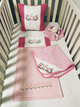Load image into Gallery viewer, Princess Baby Girl Crib Bedding Set/Crib Bedding Set Girl/ Nursery Set/Pink Girl Blanket