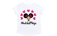 Load image into Gallery viewer, Black Girl Magic Inspired Custom Name/Age Toddler Shirt - Birthday Shirt/Happy Birthday

