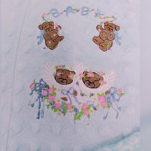 Load image into Gallery viewer, Baby Bear Blanket Embroidery Blue/Blanket/Baby Boy Blanket/Newborn Blanket/Personalized
