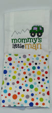 Load image into Gallery viewer, Baby Burp Cloths Set Boy Embroidered/Baby Accessories/ Burp Clothing  Personalized
